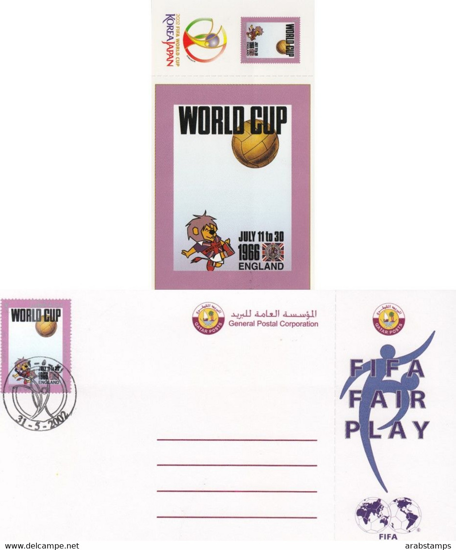 2002 QATAR FIFA WORLD CUP Post Card Unused - Qatar