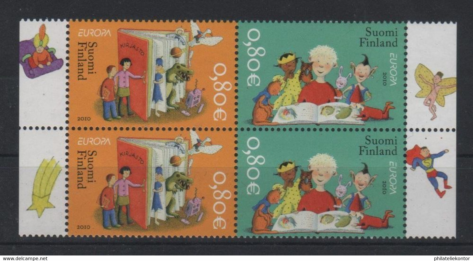 Finnland 2010 Michel Nr. 2041/42 Viererblock Zusammendruck Postfrisch ** - Unused Stamps