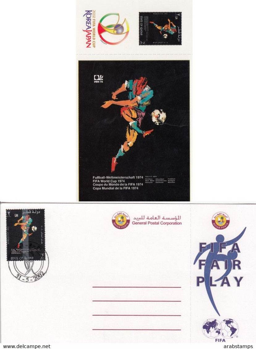 2002 QATAR FIFA WORLD CUP Post Card Unused - Qatar