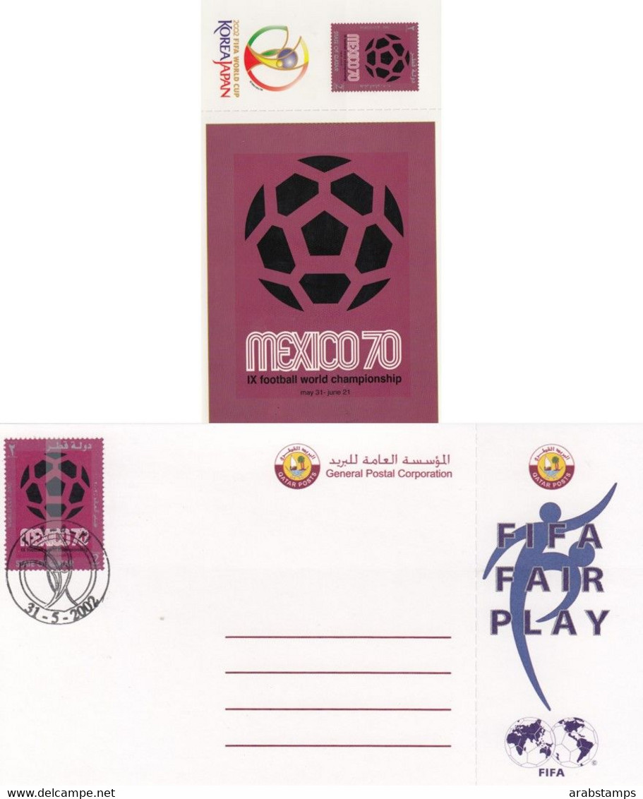 2002 QATAR FIFA WORLD CUP Post Card Unused - Qatar