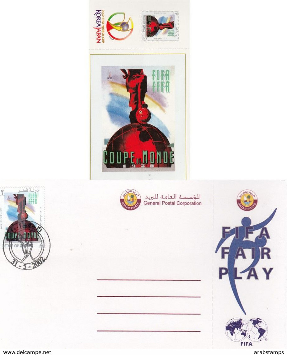 2002 QATAR FIFA WORLD CUP Post Card Unused - Qatar