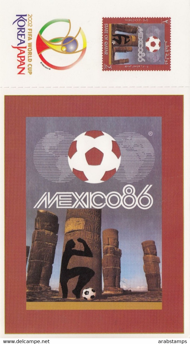 2002 QATAR FIFA WORLD CUP Post Card Unused - Qatar