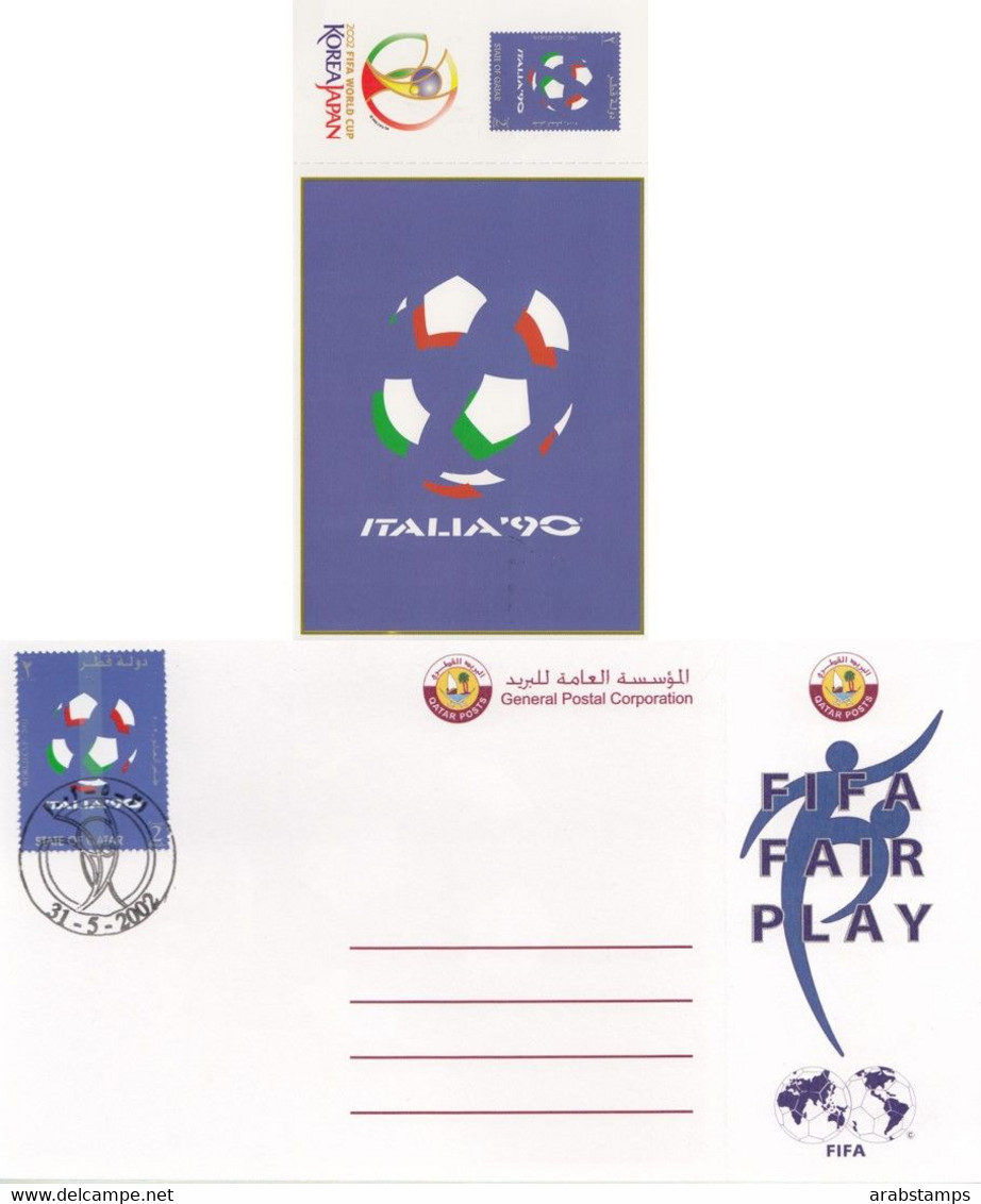 2002 QATAR FIFA WORLD CUP Post Card Unused - Qatar