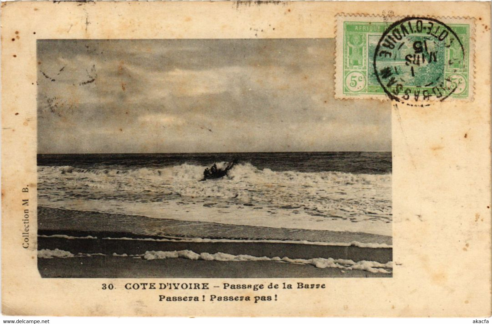 CPA AK Cote D'Ivore - Passage De La Barre IVORY COAST (1061062) - Côte-d'Ivoire