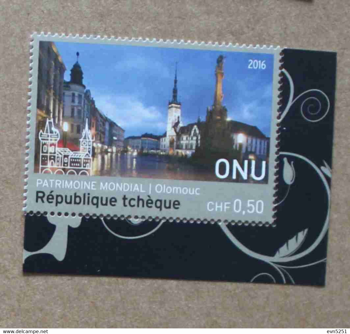 Ge16-01 : Nations-Unies (Genève) / Patrimoine Mondial - Colonne De La Sainte Trinité (Olomouc) - Neufs