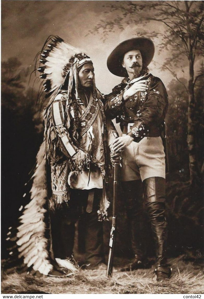 CARTE POSTALE MODERNE SITTING BULL AND BUFFALO BILL ETATS-UNIS - Other & Unclassified