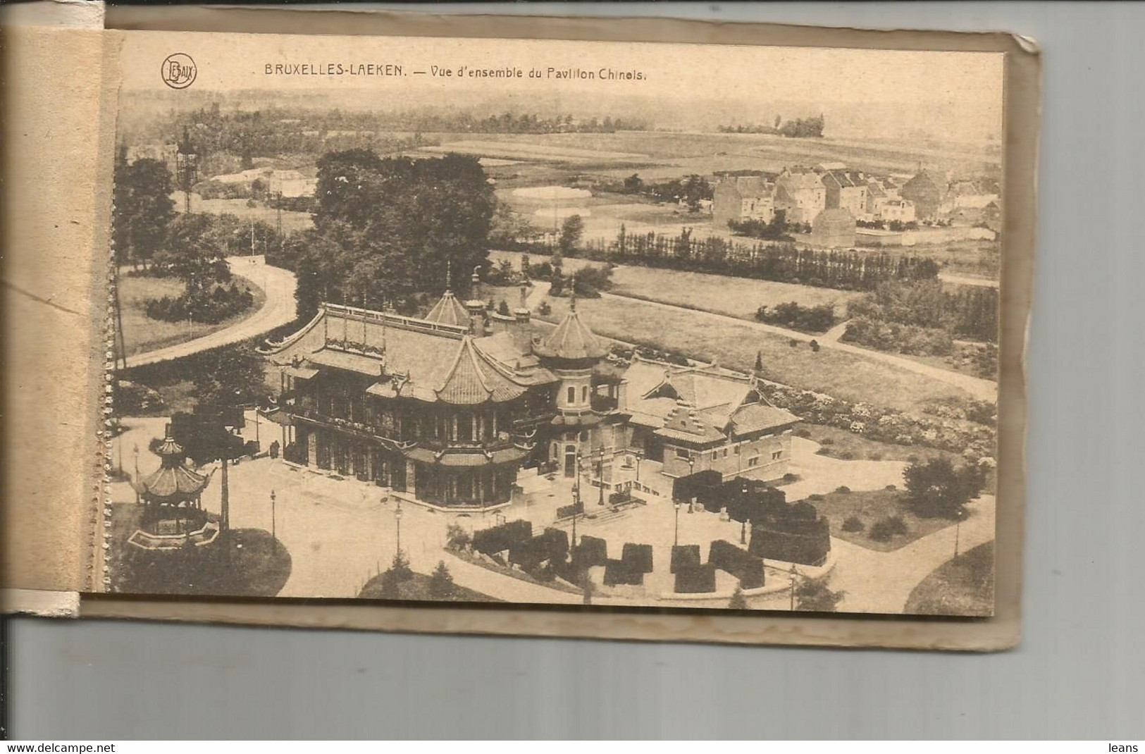 CARNET DE DIX CARTES " La Belgique Historique "  PAVILLON CHINOIS - Verzamelingen & Kavels