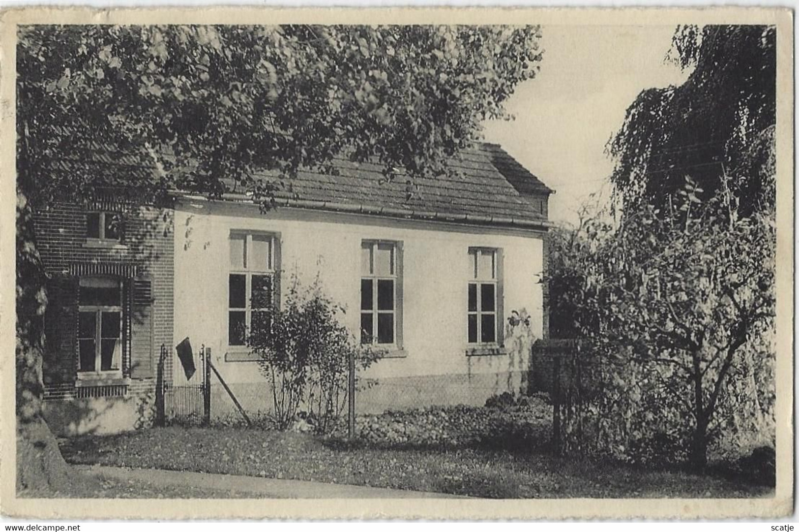 Maria-Horebeke   -   Oude Protestantse Kerk 1795.   -   1954   Naar   Gent - Horebeke