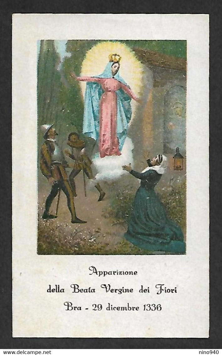 Santino/holycard: B.V. DEI FIORI - Santuario Di Bra - E - PR - Mm. 67 X 110 - Religión & Esoterismo