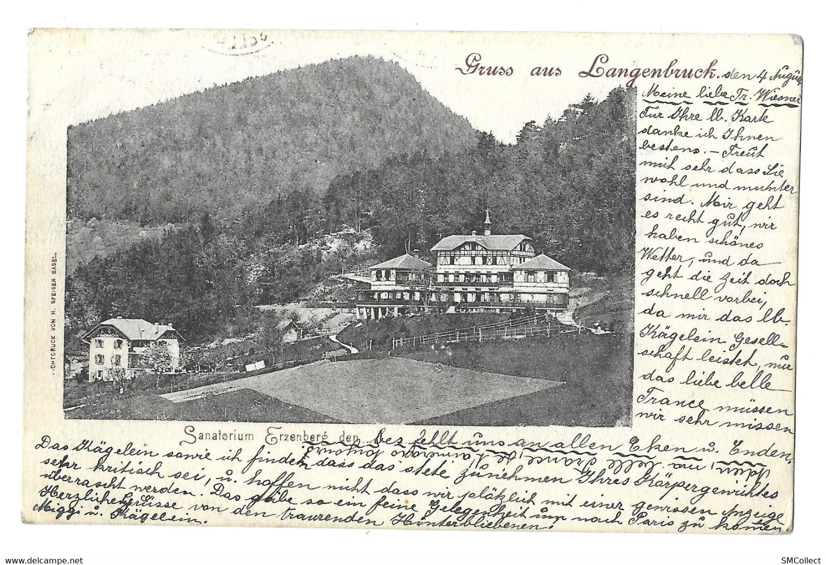 Gruss Aus Langenbruck, Sanatorium Erzenberg (6350) - Langenbruck