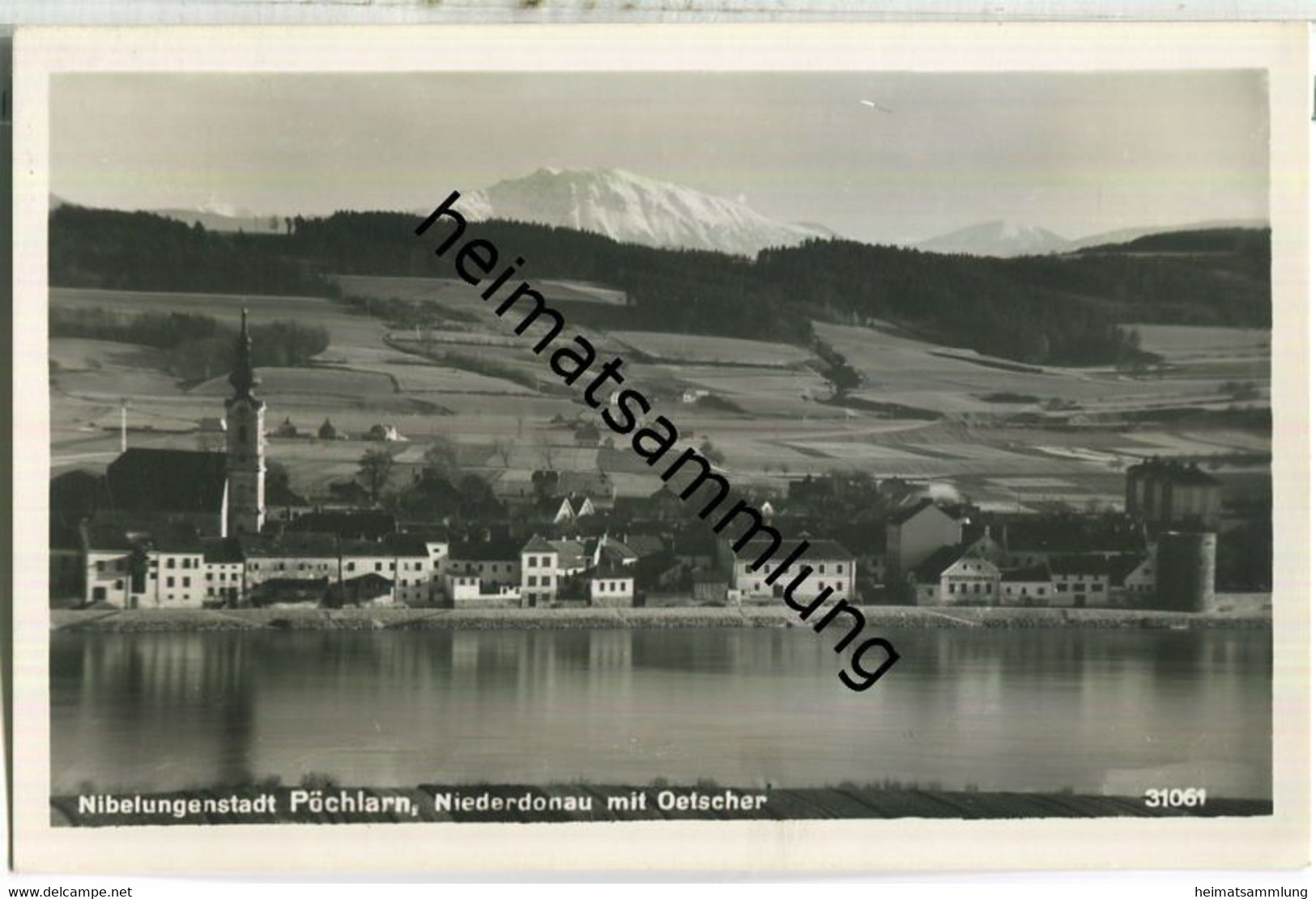 Pöchlarn An Der Donau - Niederdonau Mit Oetscher - Foto-AK - Verlag P. Ledermann Wien - Pöchlarn