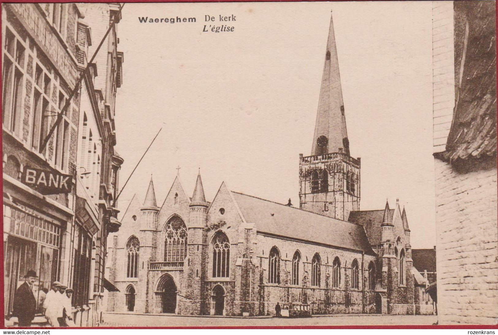 Waregem WAEREGHEM - De Kerk - L'église (In Goede Staat) - Waregem