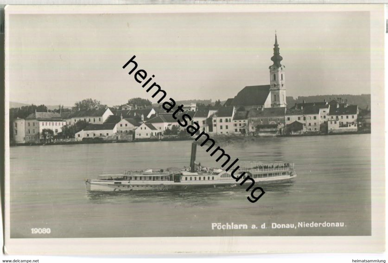 Pöchlarn An Der Donau - Dampfer Habsburg - Foto-AK - Verlag P. Ledermann Wien - Pöchlarn