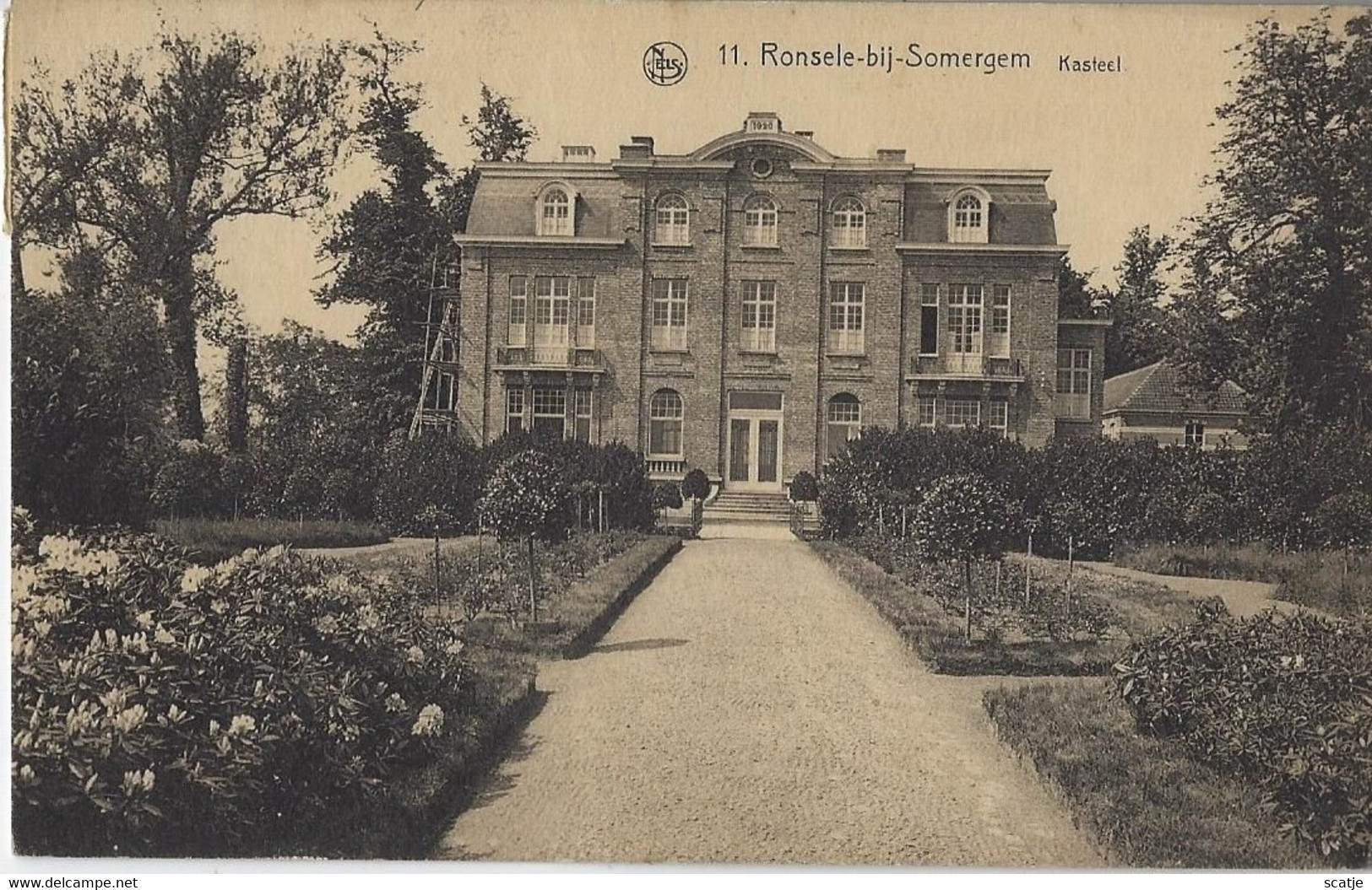 Ronsele-bij-Somergem   Kasteel.   -   1927   Naar   Luxembourg - Zomergem