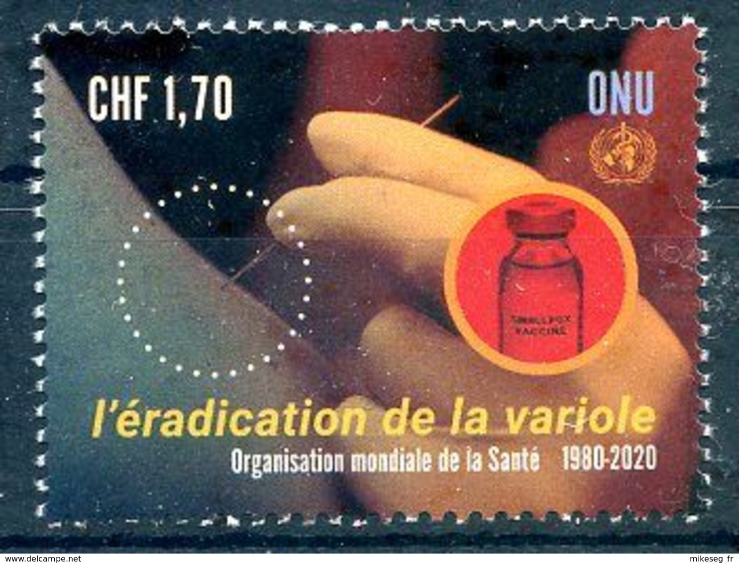 ONU Genève 2020 - OMS WHO Smallpox L'éradication De La Variole ** - Enfermedades