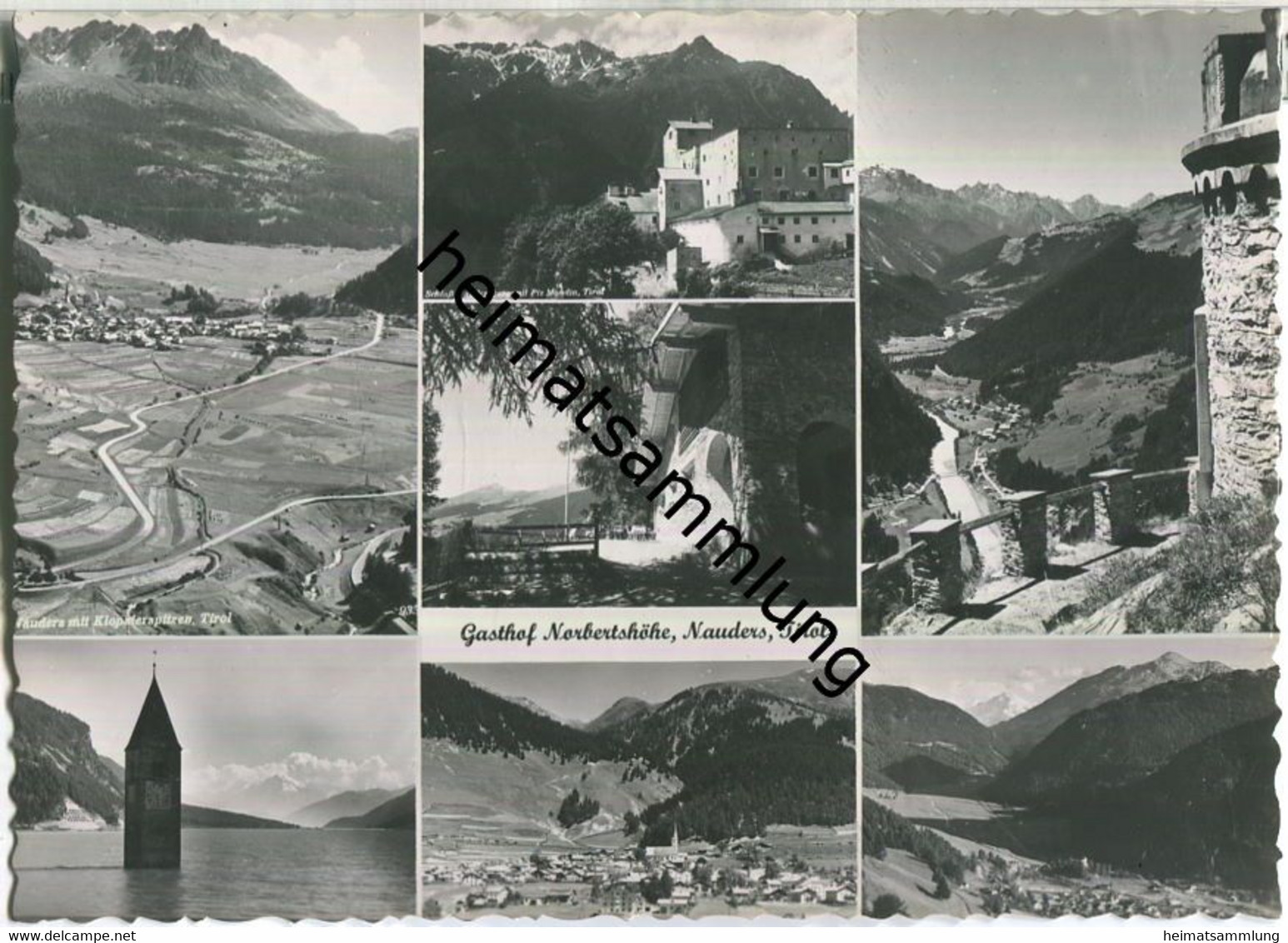 Nauders - Gasthof Norbertshöhe - Foto-AK Grossformat 50er Jahre  - Verlag R. Mathis Landeck - Nauders