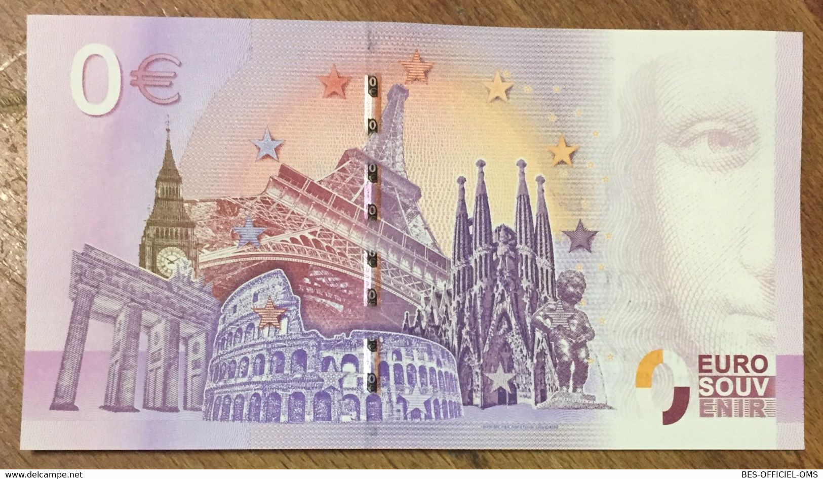 2016 BILLET 0 EURO SOUVENIR DPT 31 LES JACOBINS TOULOUSE + TIMBRE ZERO 0 EURO SCHEIN BANKNOTE PAPER MONEY BANK - Essais Privés / Non-officiels