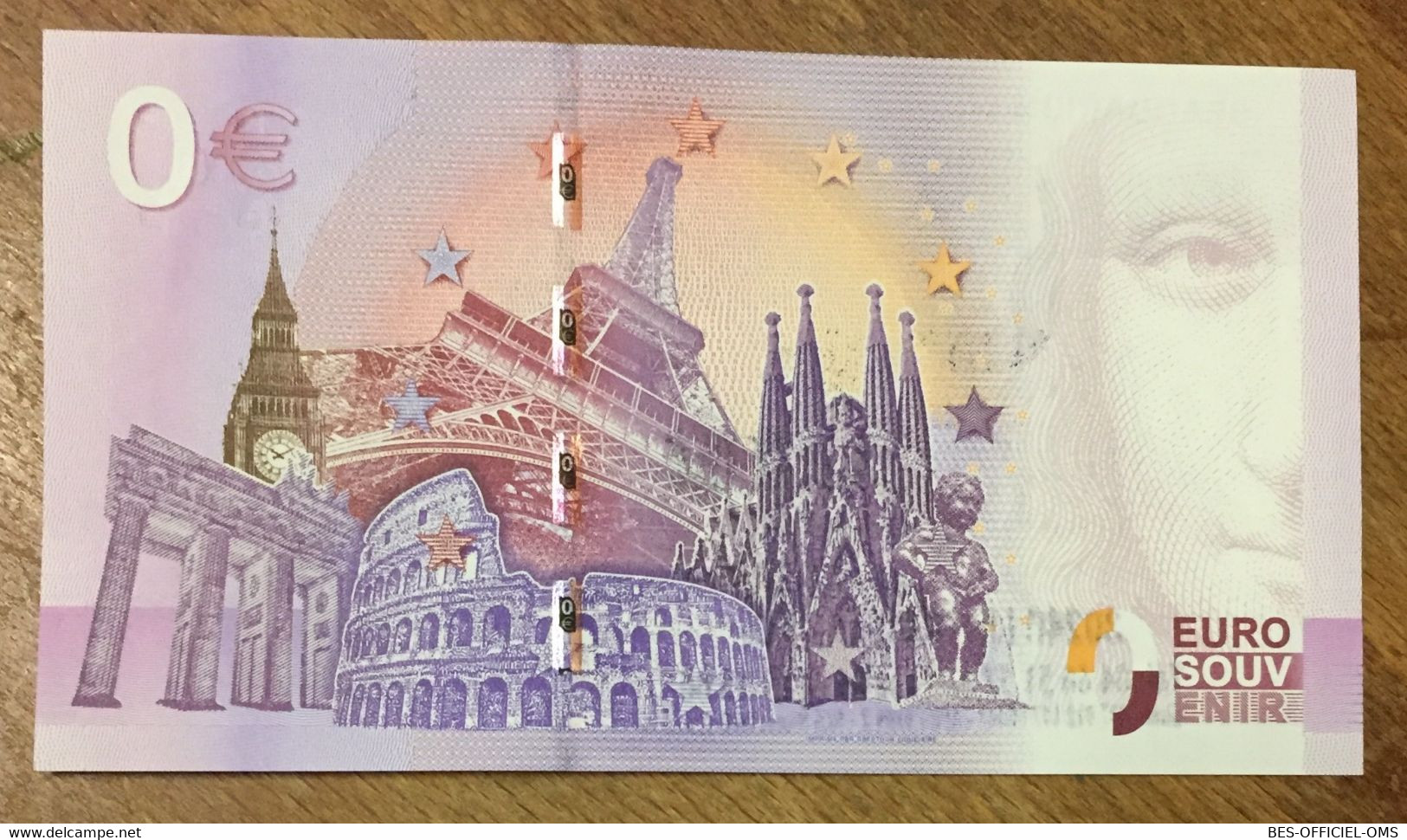 2016 BILLET 0 EURO SOUVENIR DPT 30 SEAQUARIUM LE GRAU DU ROI + TIMBRE ZERO 0 EURO SCHEIN BANKNOTE PAPER MONEY BANK - Essais Privés / Non-officiels