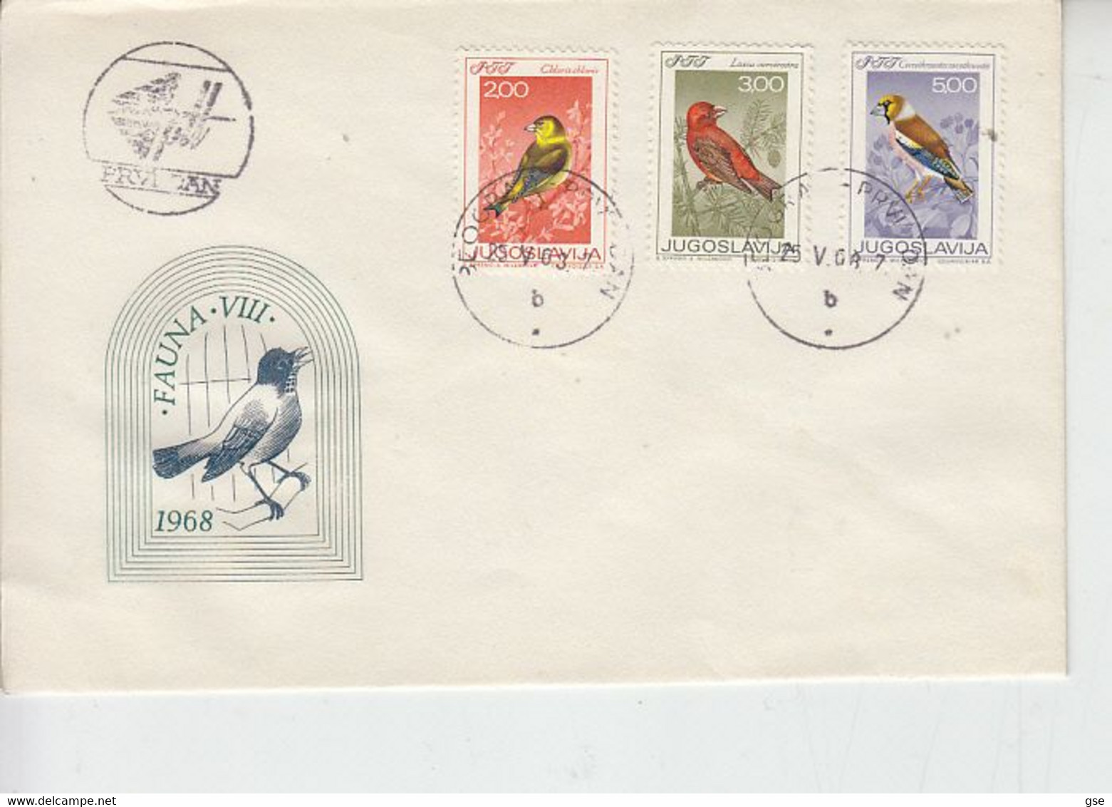 JUGOSLAVIA  1968 - Fauna - Uccelli - Sonstige & Ohne Zuordnung