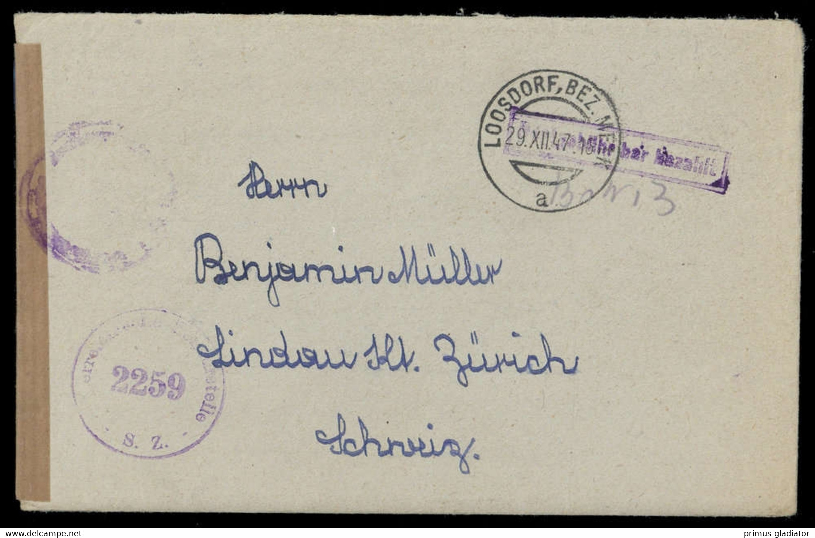 1947, Österreich, Brief - Mechanische Stempel