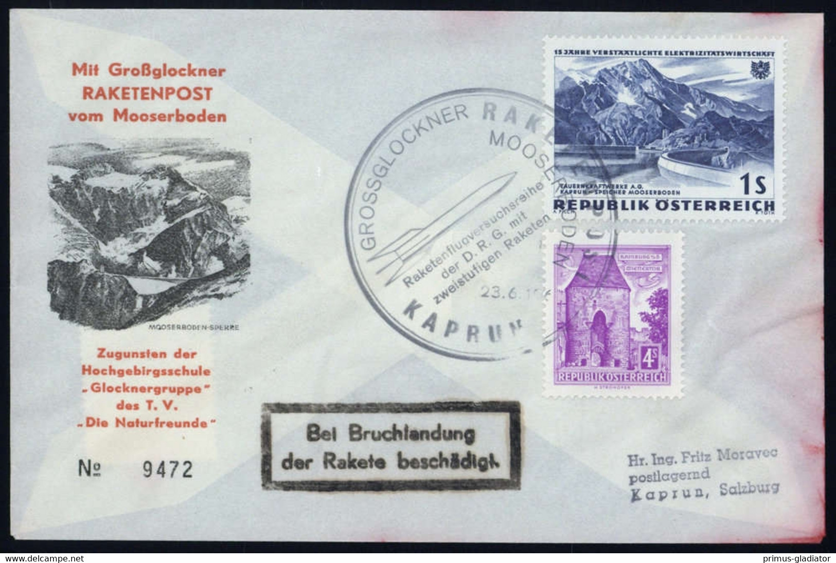 1964, Österreich, DRG 24C, Brief - Mechanische Stempel