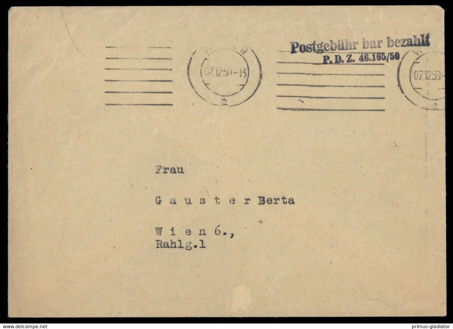 1950, Österreich, Brief - Machine Postmarks