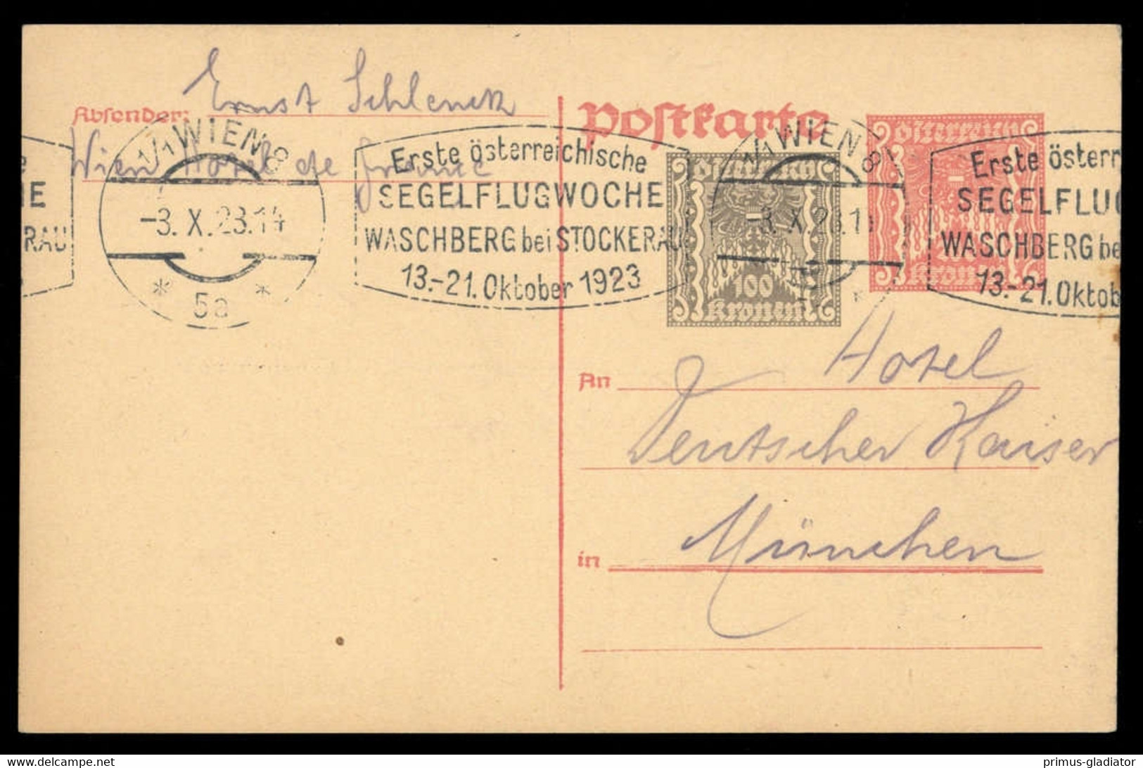 Österreich, P 261, Brief - Machine Postmarks