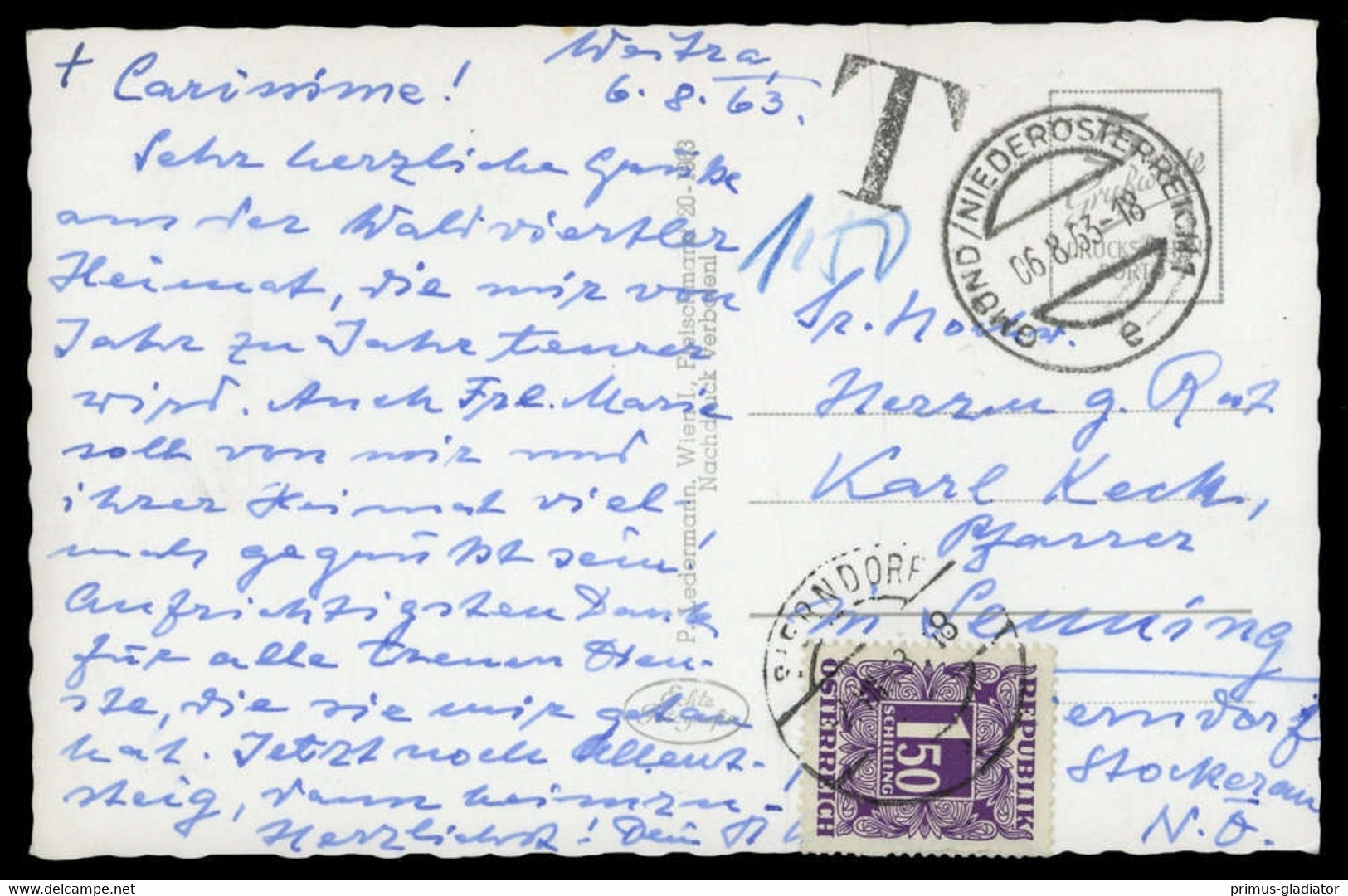 1963, Österreich, Brief - Machine Postmarks