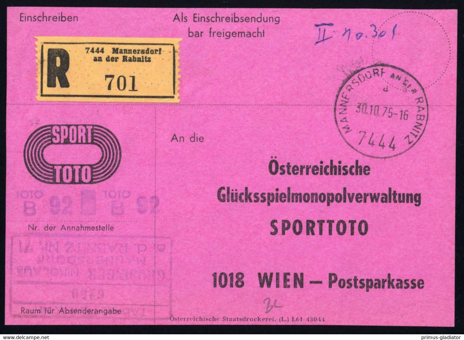 1975, Österreich, Brief - Machine Postmarks