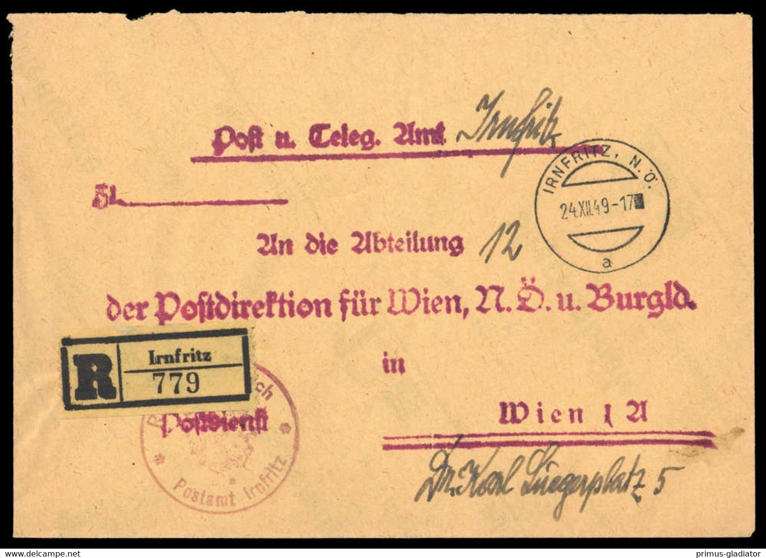 1949, Österreich, Brief - Machine Postmarks