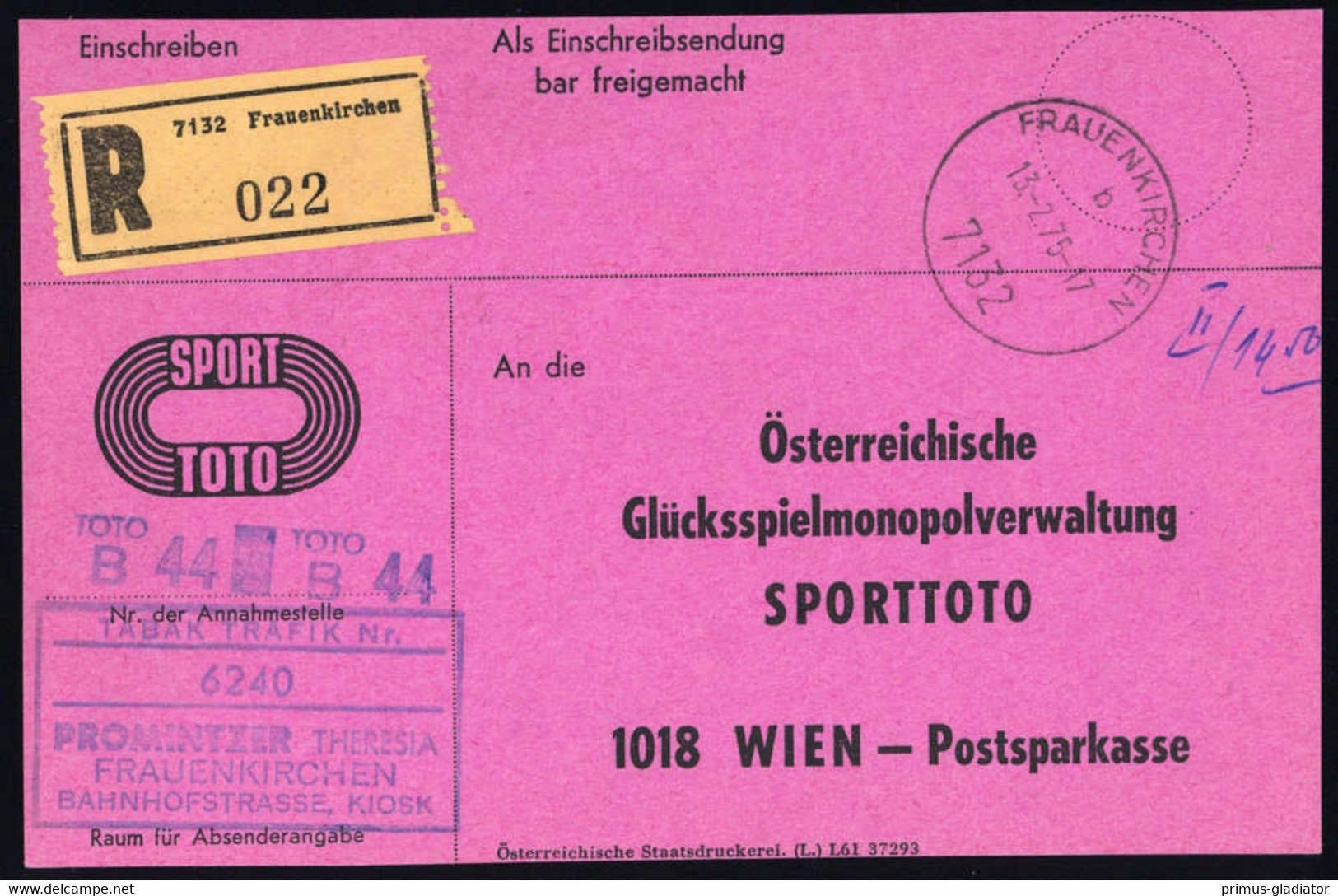 1975, Österreich, Brief - Machine Postmarks