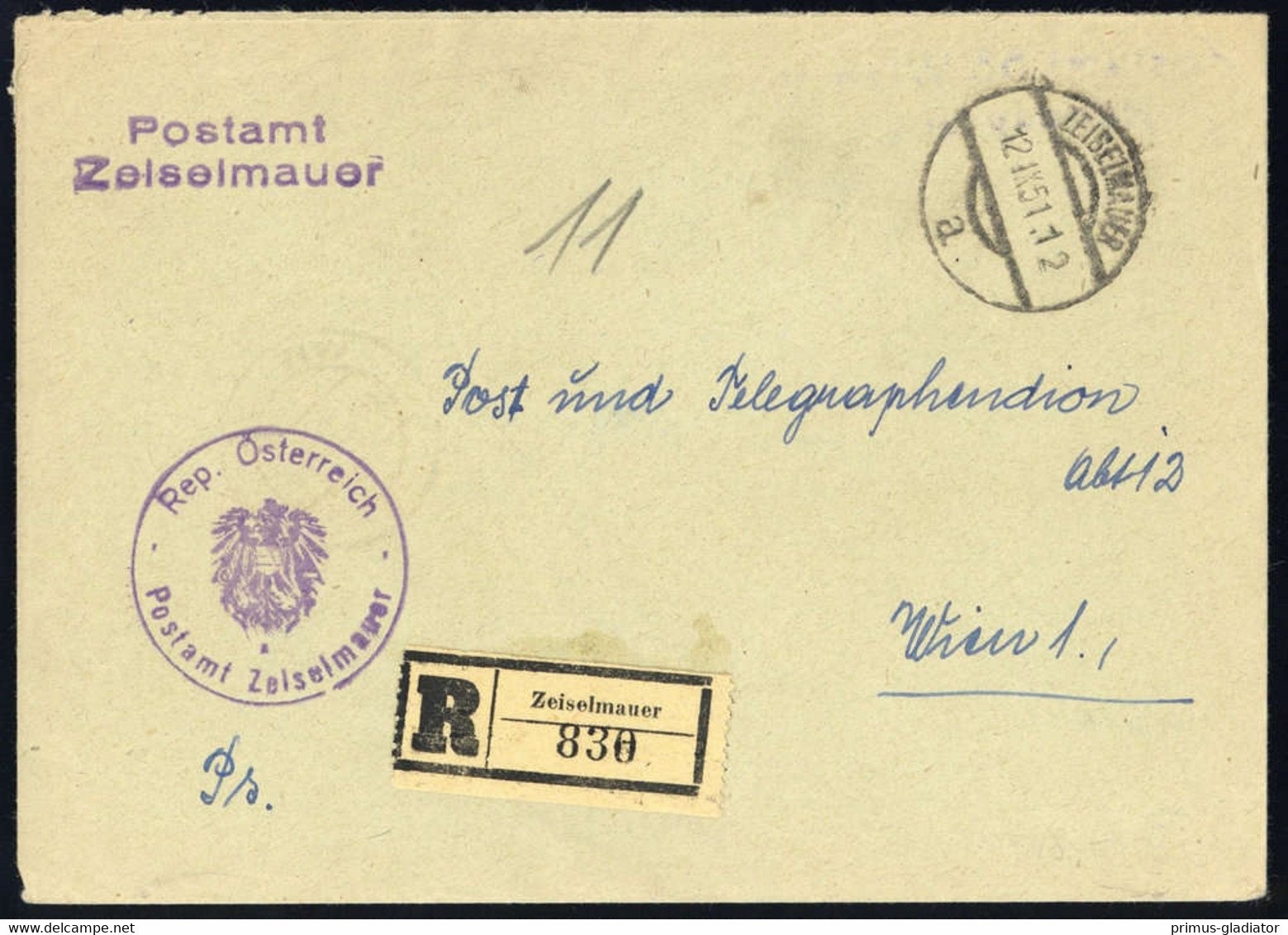 1951, Österreich, Brief - Machine Postmarks