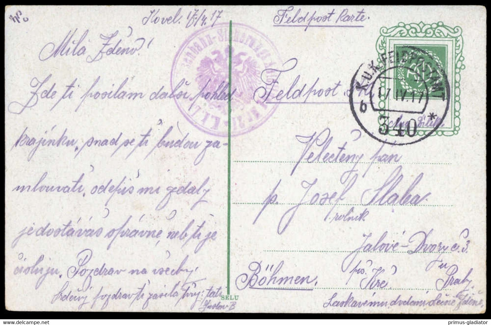 1917, Österreich, Brief - Oblitérations Mécaniques