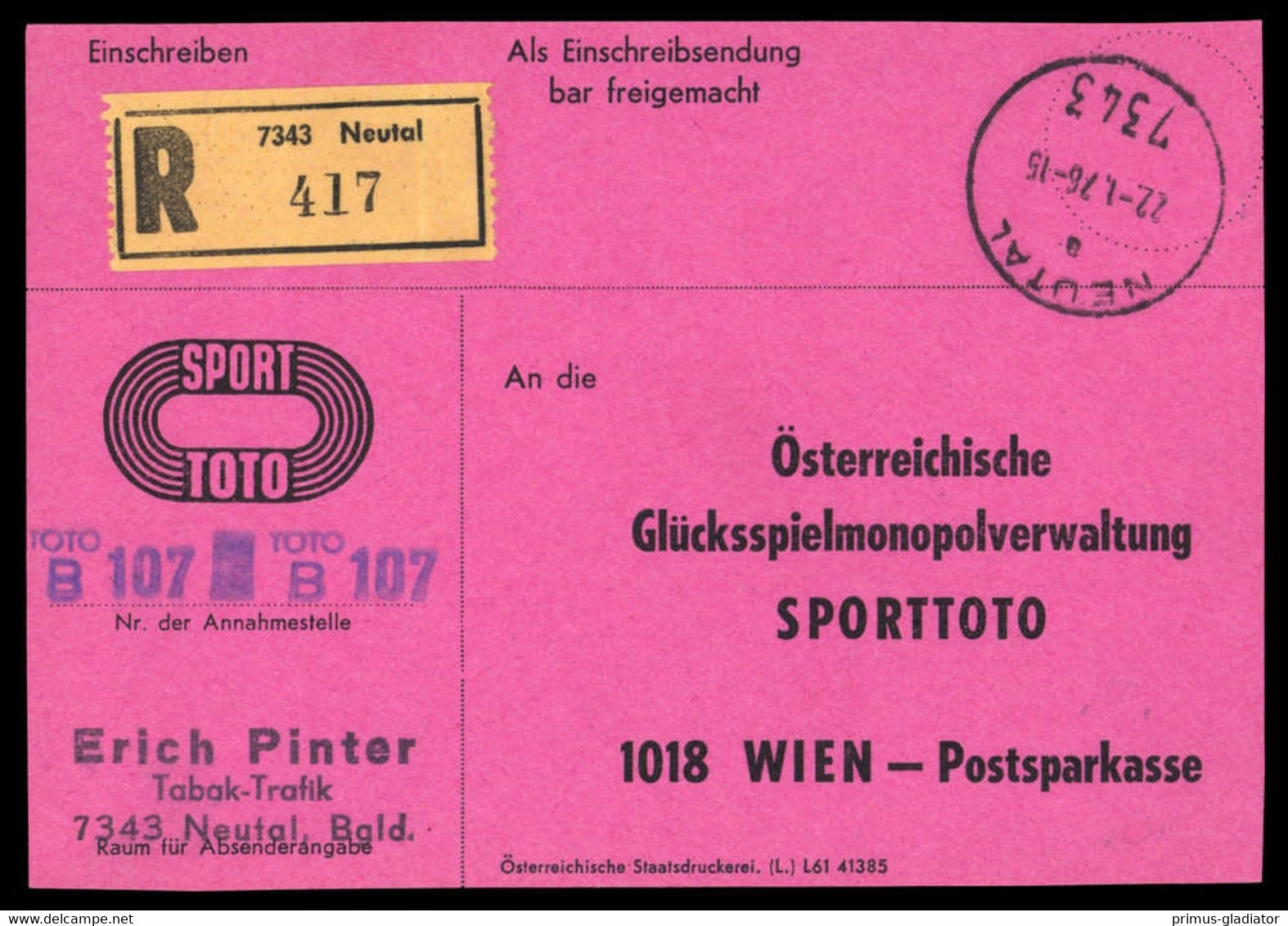 1976, Österreich, Brief - Oblitérations Mécaniques