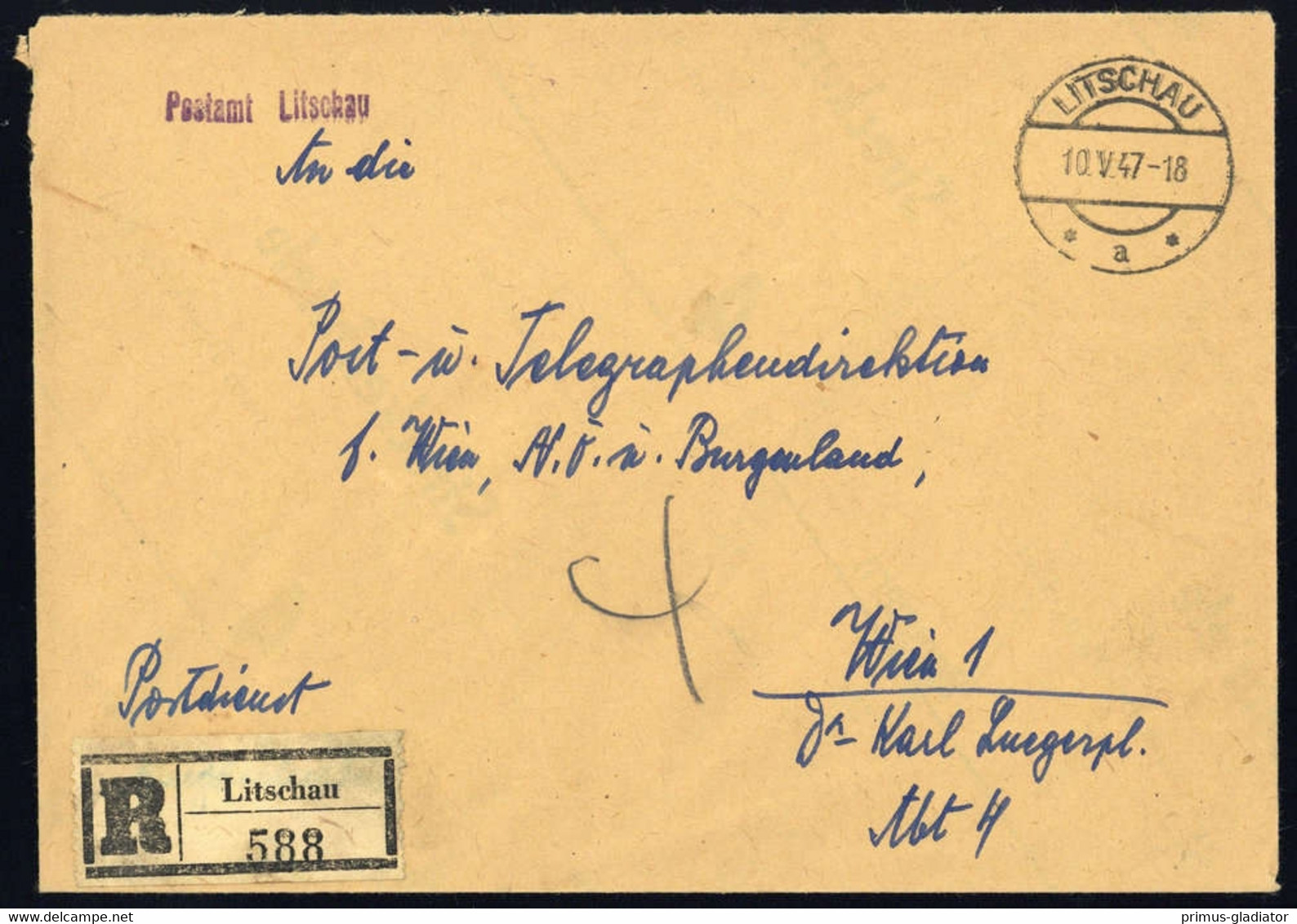 1947, Österreich, Brief - Oblitérations Mécaniques