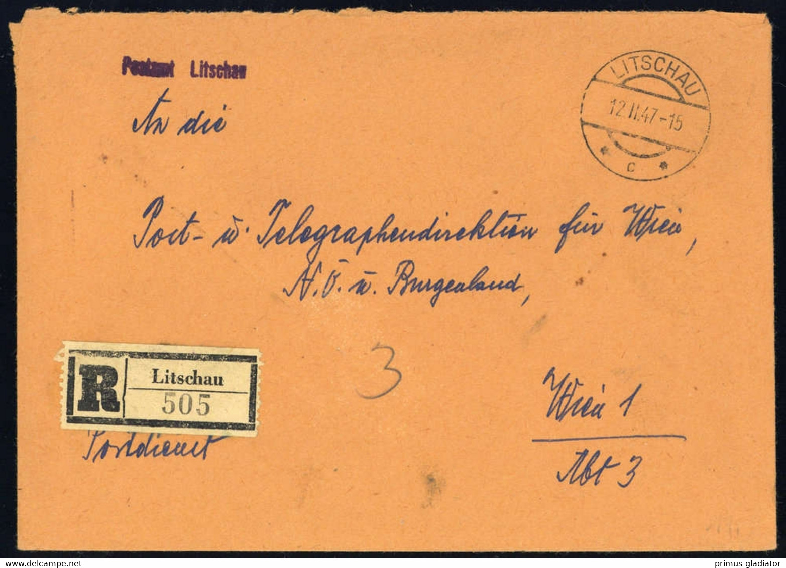 1947, Österreich, Brief - Oblitérations Mécaniques