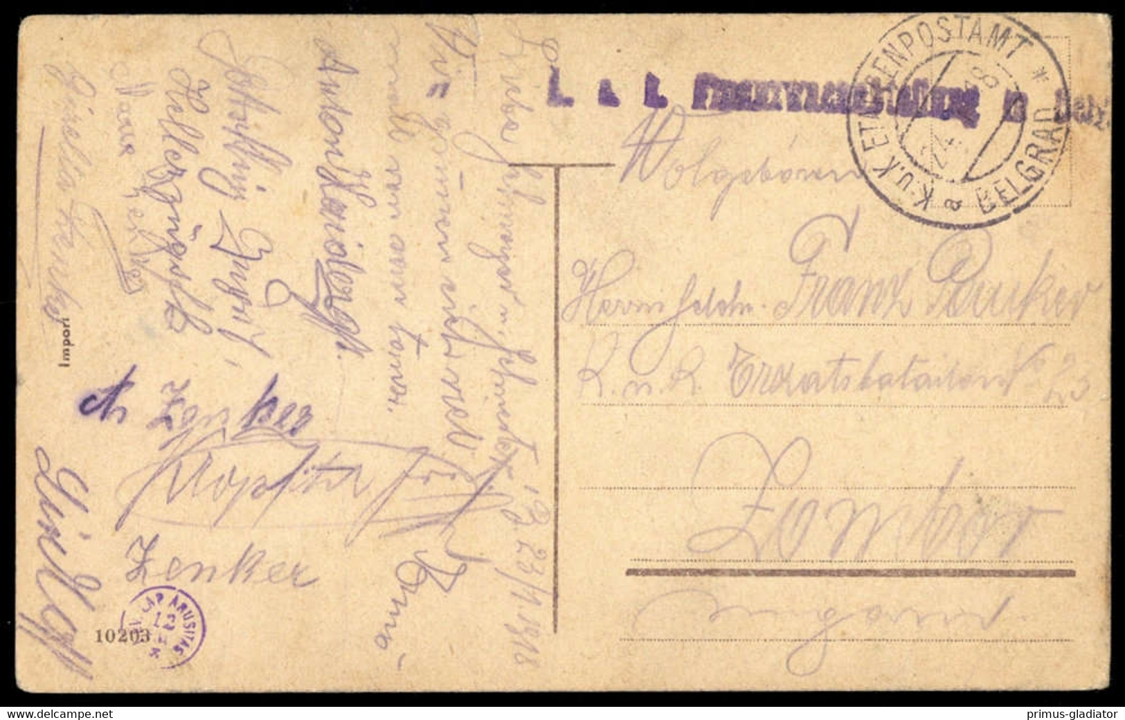 1918, Österreich, Brief - Machine Postmarks