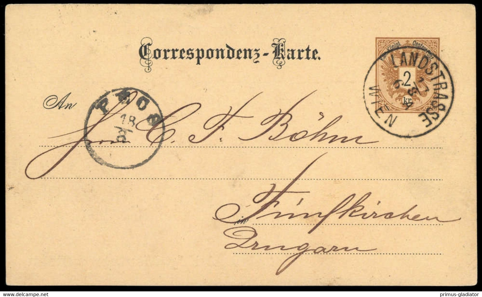 Österreich, GA, Brief - Machine Postmarks