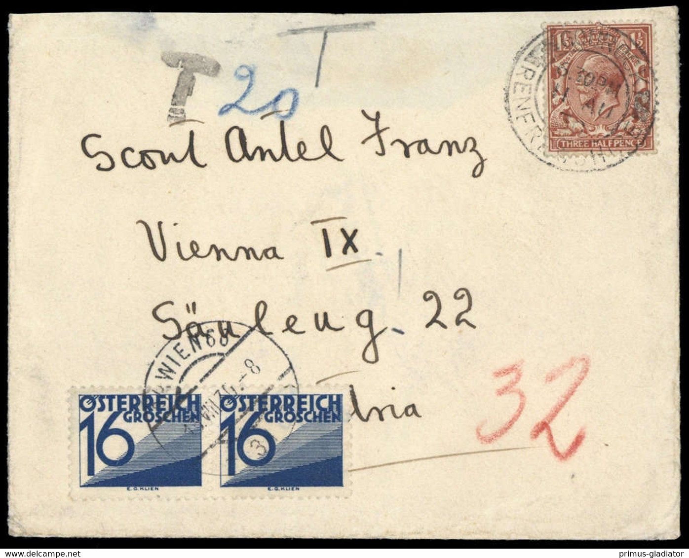 1930, Österreich, Brief - Machine Postmarks