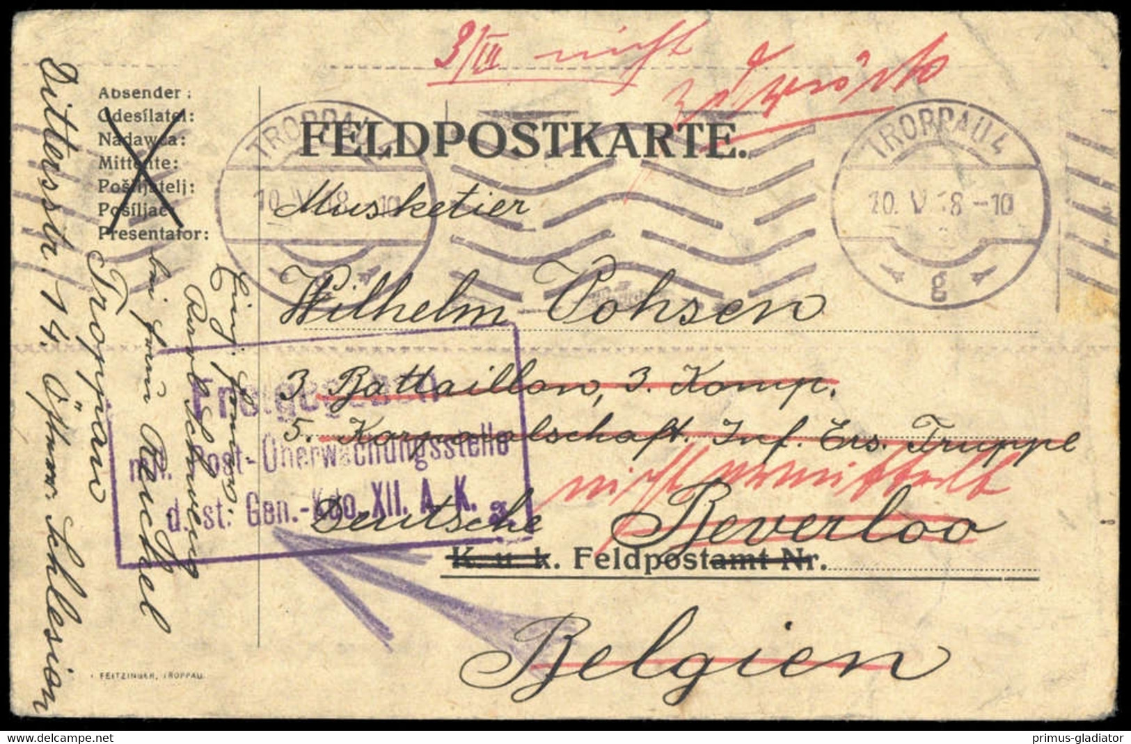 1918, Österreich, Brief - Oblitérations Mécaniques
