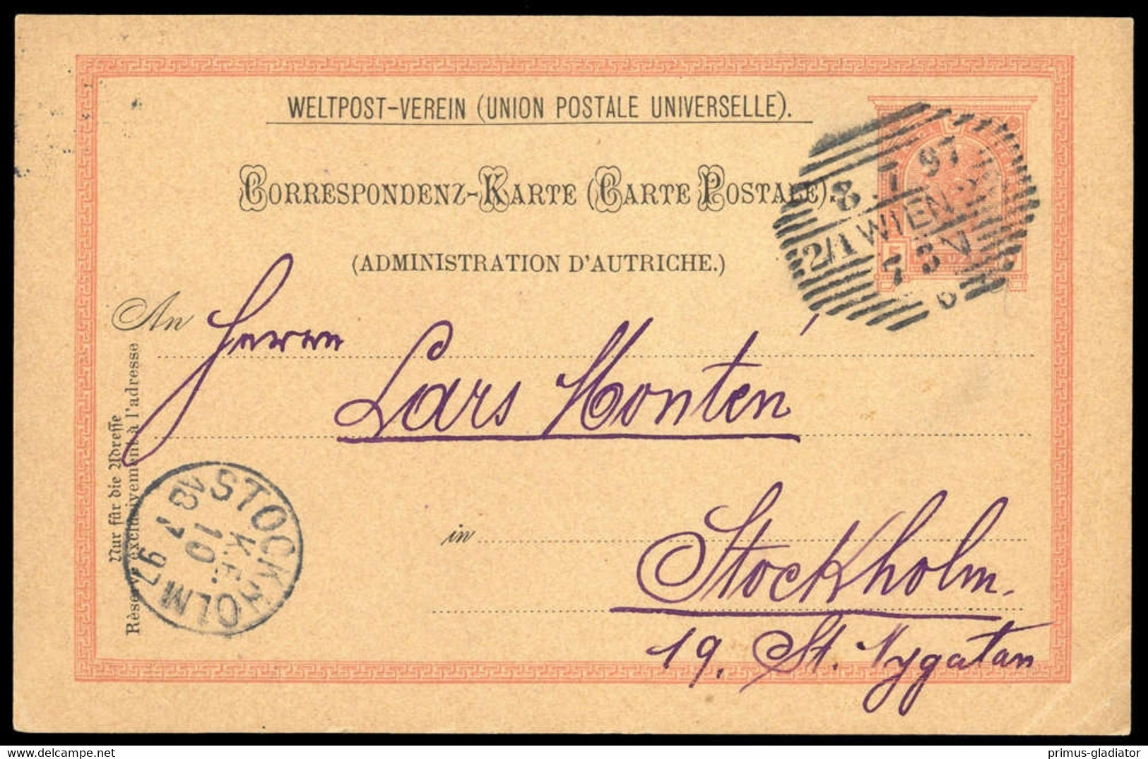 Österreich, GA, Brief - Machine Postmarks