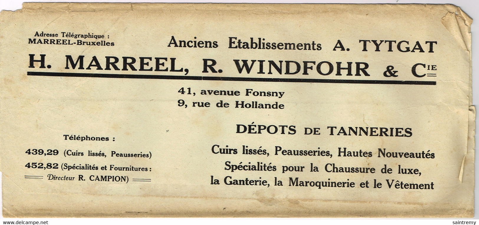 92 Houyoux 1c En Paire De Bruxelles 1924 Sur Document - Typografisch 1922-31 (Houyoux)