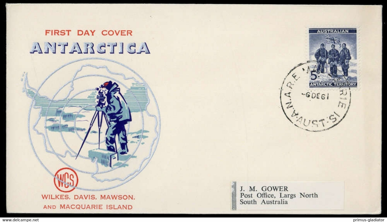 1961, Australische Gebiete In Der Antarktis, 6, Brief - Altri & Non Classificati