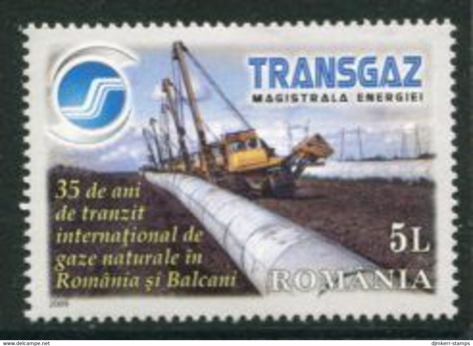 ROMANIA 2009 Gas Pipeline MNH / **.  Michel 6399 - Unused Stamps