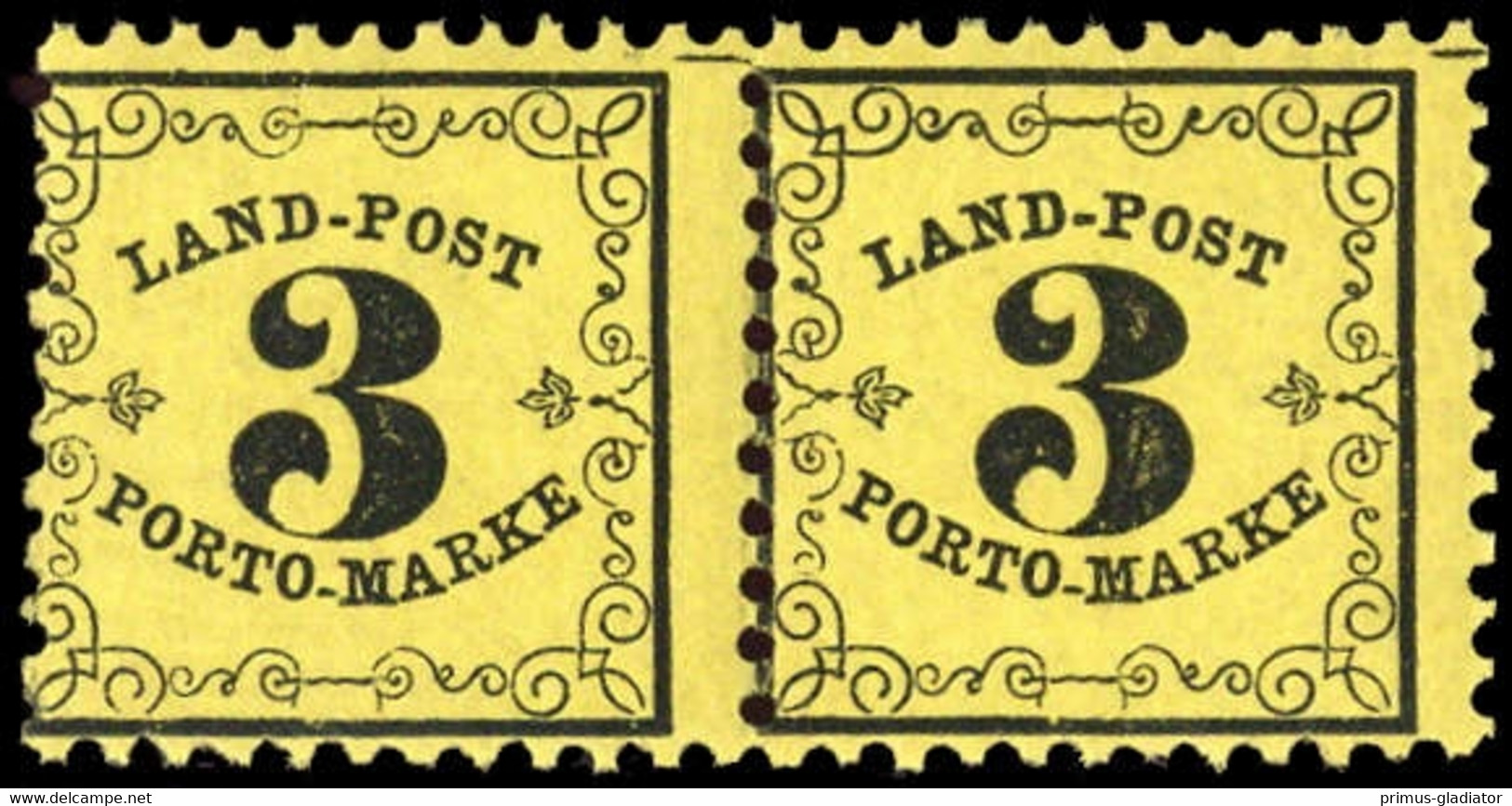 1862, Altdeutschland Baden Landpost, LP 2 Y (2), ** - Postfris