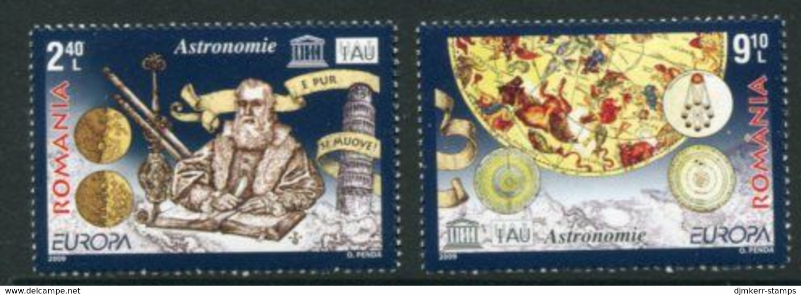 ROMANIA 2009 Europa: Astronomy  MNH / **.  Michel 6357-58 - Neufs