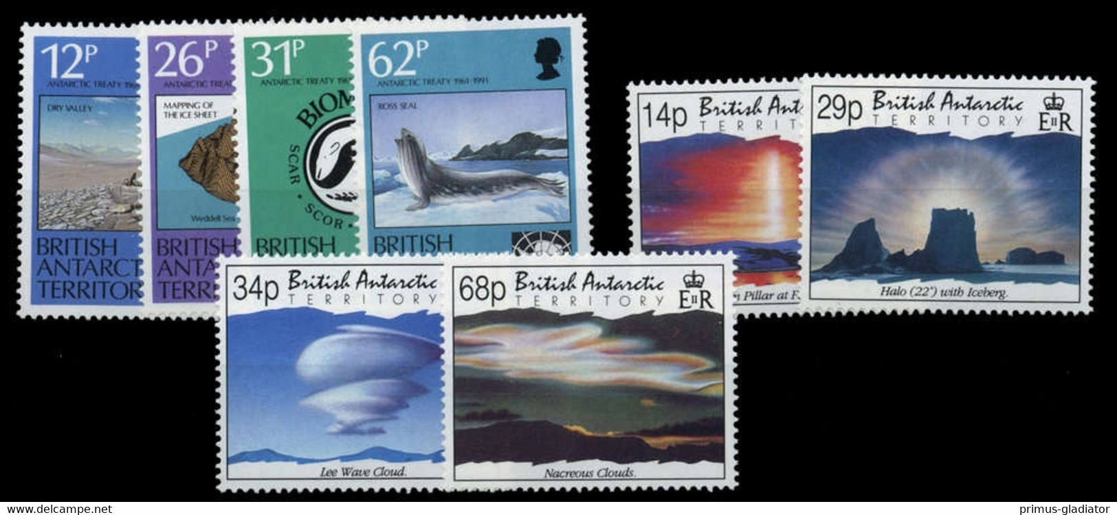 1991, Britische Gebiete In Der Antarktis, 181-84 U.a., ** - Autres & Non Classés
