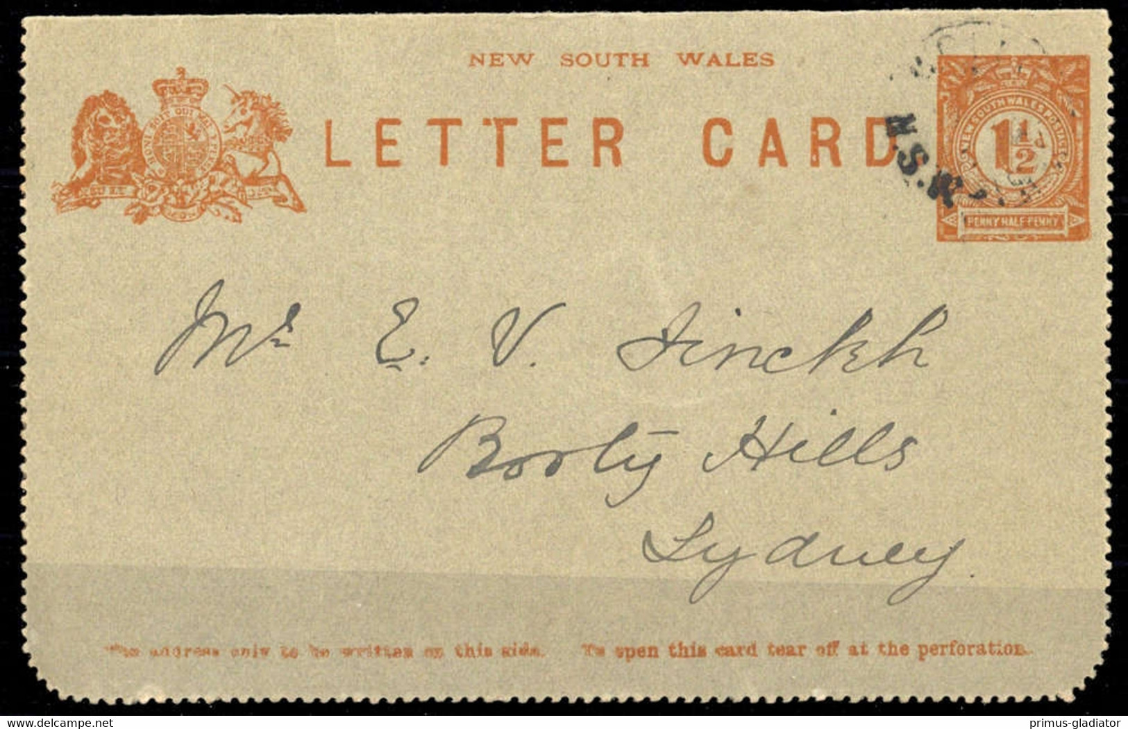 1908, Neusuedwales, K 8 B, Brief - Unclassified