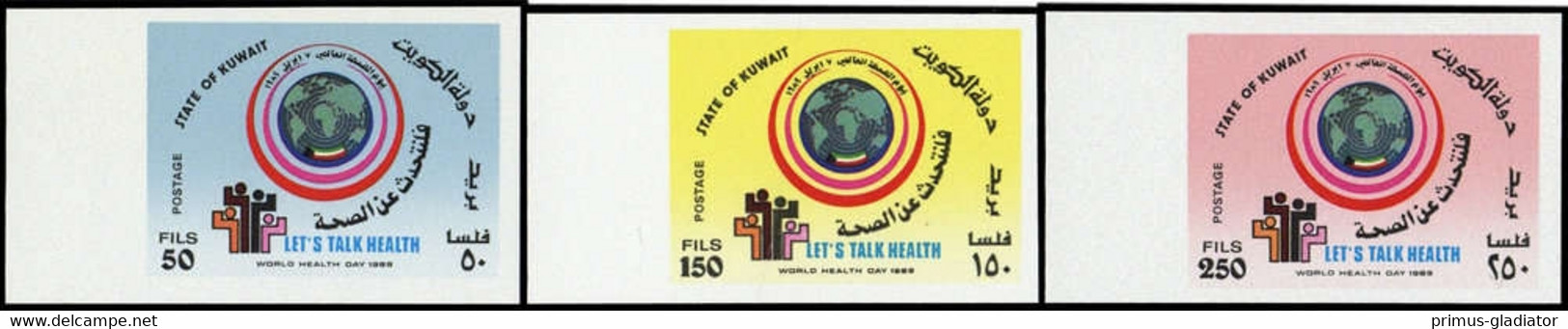 1989, Kuwait, 1188-90 U, ** - Kuwait