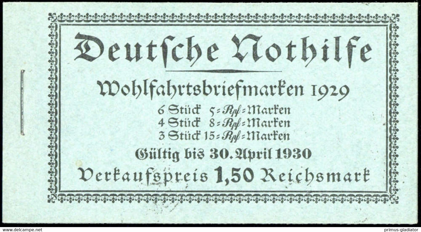 1929, Deutsches Reich, MH 28.1, ** - Booklets